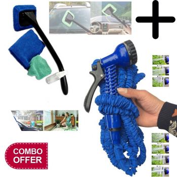 Pack of 2 Expendable 50ft Magic Hose Pipe With Car Wind